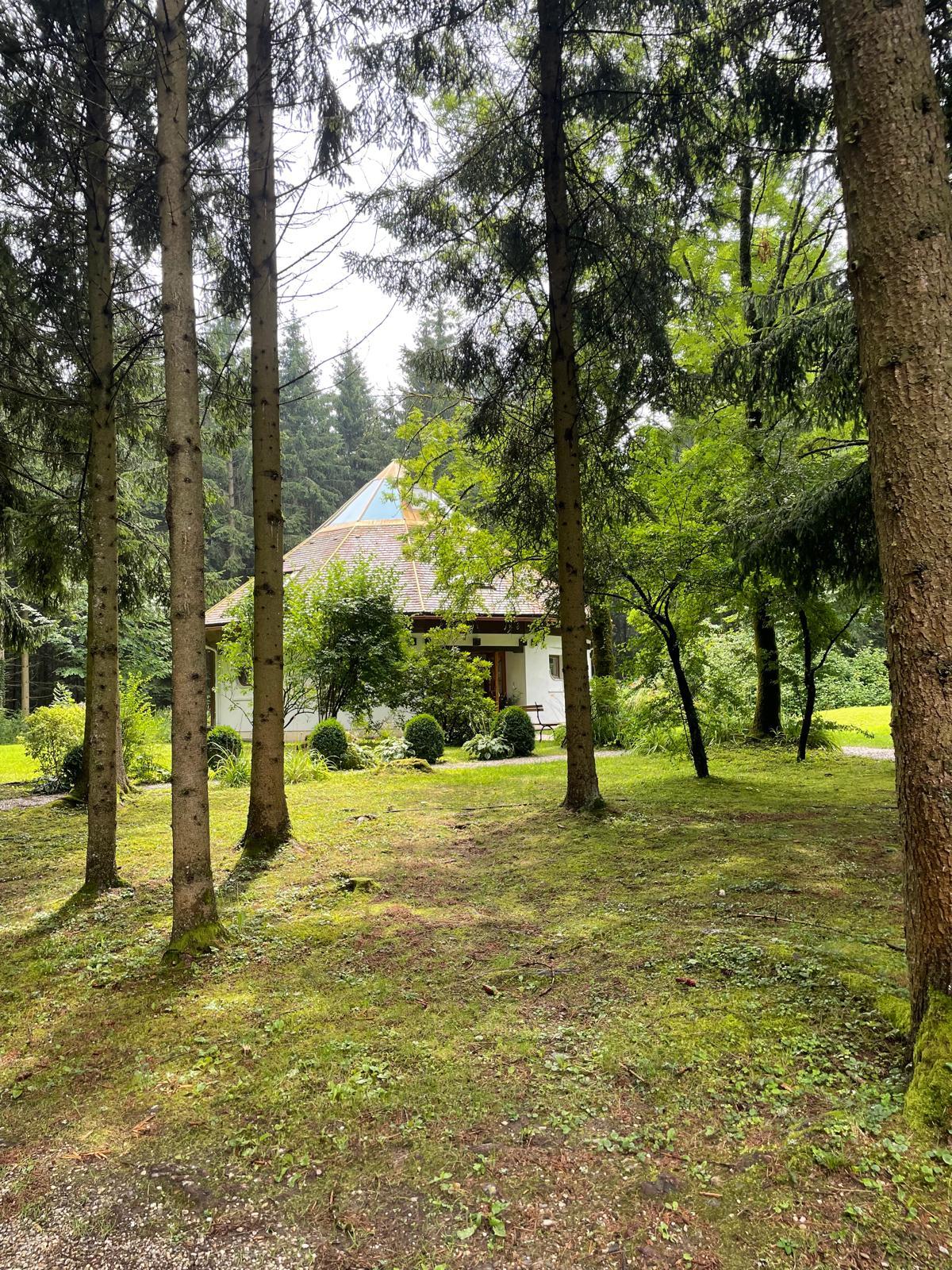 Von Bäumen umgebener Pavillon in Rastenberg